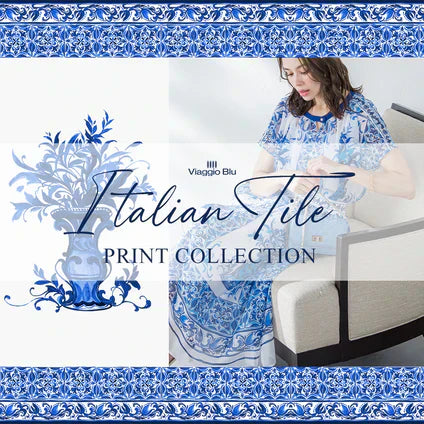 Viaggio Blu / 爽やかな「イタリアンタイル」をモチーフにしたオリジナルプリントが登場